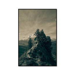 Landschaftsfoto im Stil von Caspar David Friedrich in den österreichischen Alpen